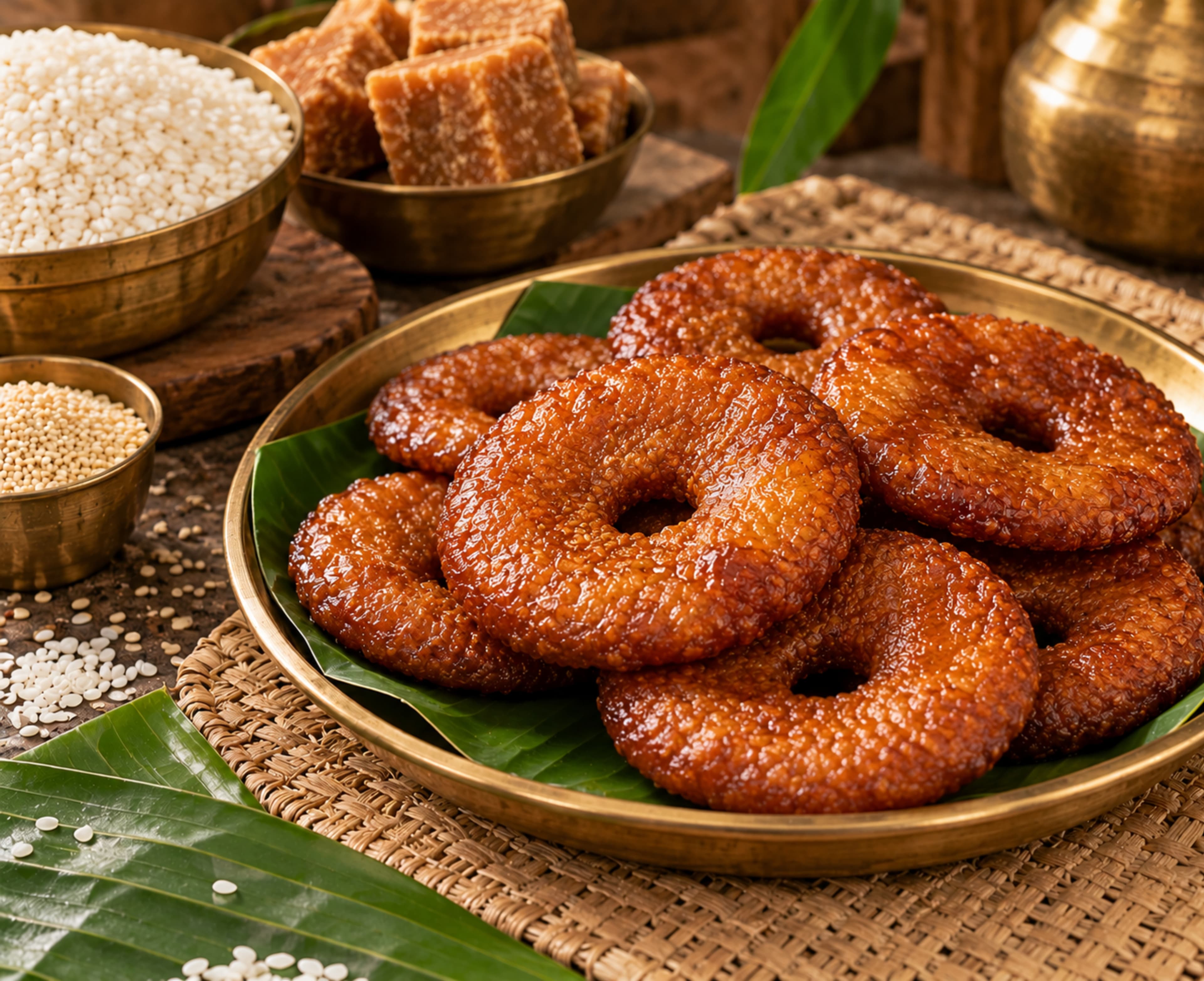 Thanjavur special homemade adhirasam – Deepavali sweets