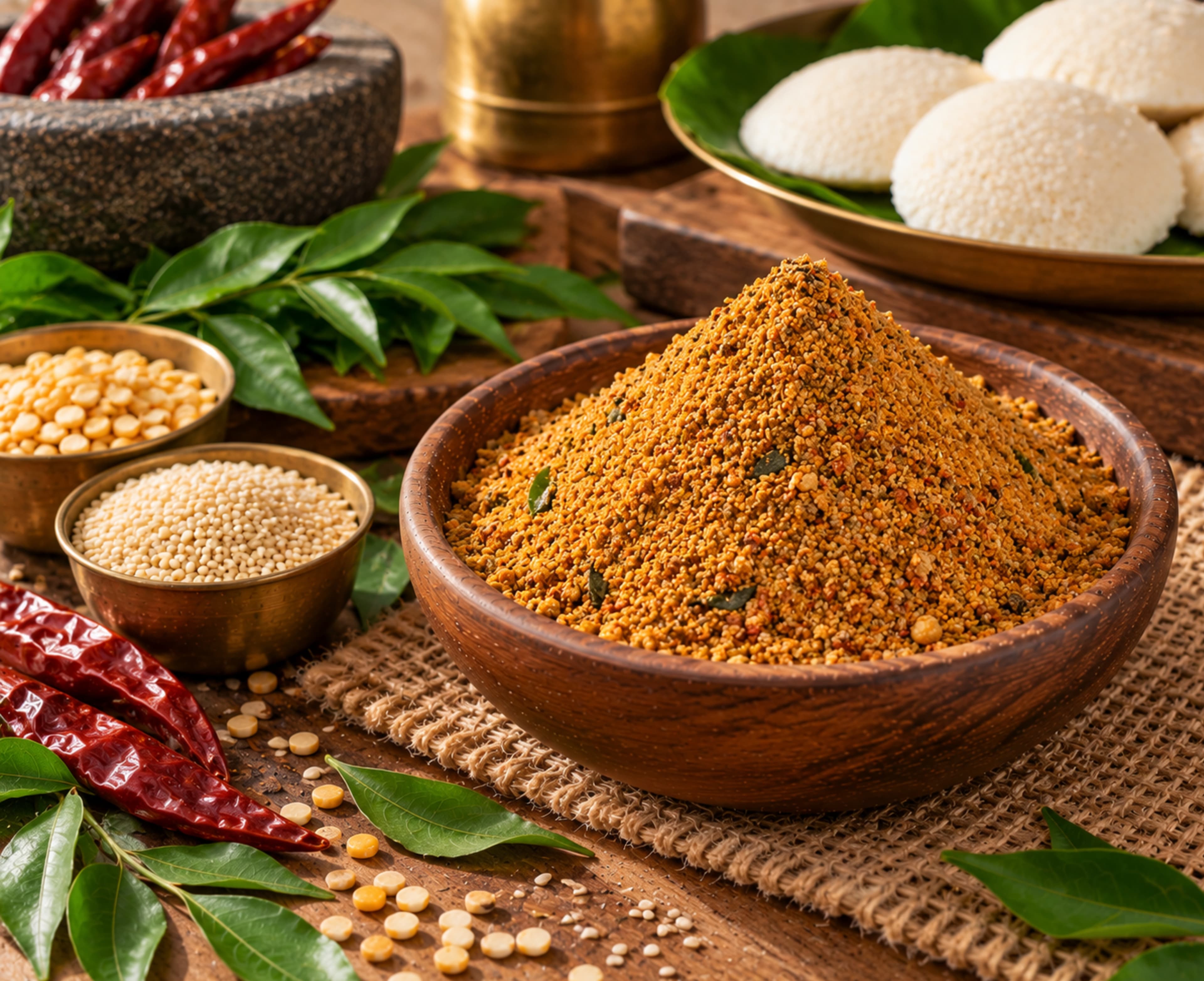 Homemade Thanjavur idli podi (idli milagai podi)
