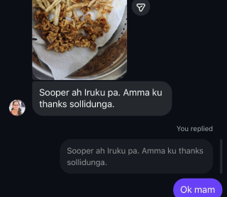 Customer chat: Sooper ah iruku